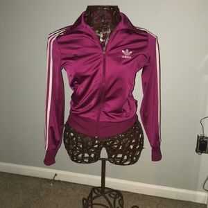 Magenta Adidas jacket